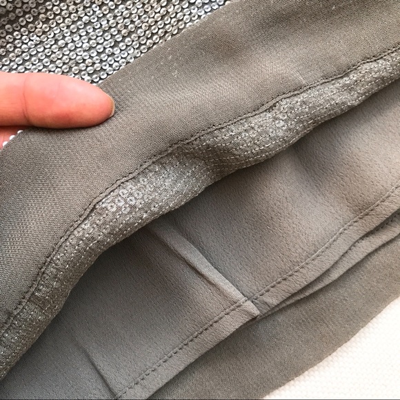 🆕in! REISS GREY SAGE SEQUIN MIDI SKIRT! - Picture 10 of 11